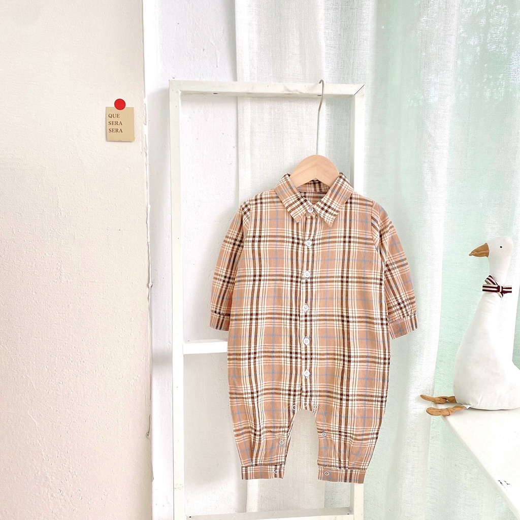 Áo liền quần SANLUTOZ cotton tay dài thời trang mùa thu dành cho bé trai