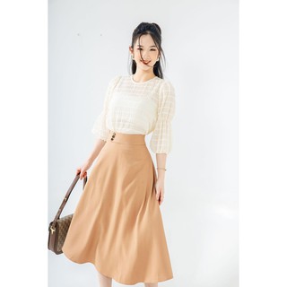 Chân váy xoè cạp 3 cúc