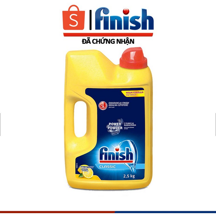 Bột rửa bát Finish 2.5 kg [khuyến mại 3 Viên Finish Nhật]