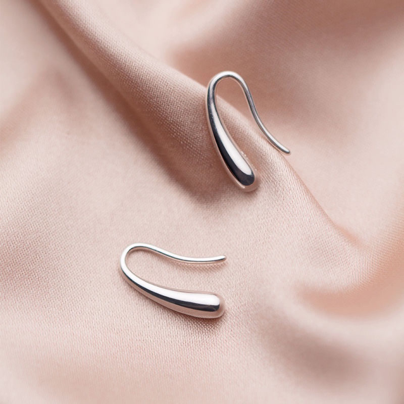 Khuyên tai bạc kiểu dáng thiết kế móc hình giọt xương ANTA Jewelry ATJ9009