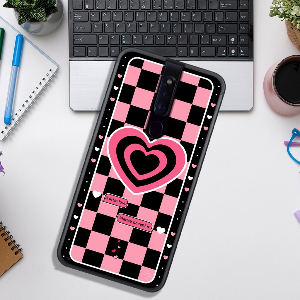 Ốp Lưng OPPO F5 - F7 - F11 - F11 PRO  , In Hình &quot;Black Heart&quot; Phong Cách Đẹp.