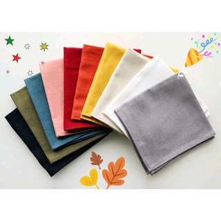 KHĂN TAY ( KHĂN MÙI XOA) TRƠN VẢI LINEN TỰ NHIÊN