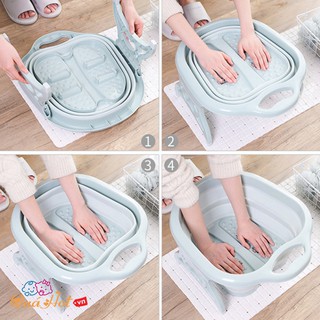 Chậu Ngâm Massage Chân Gấp Gọn