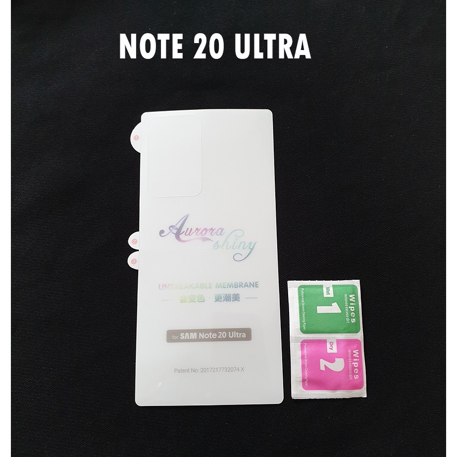Miếng dán PPF Note 20 Ultra chống xước mặt sau