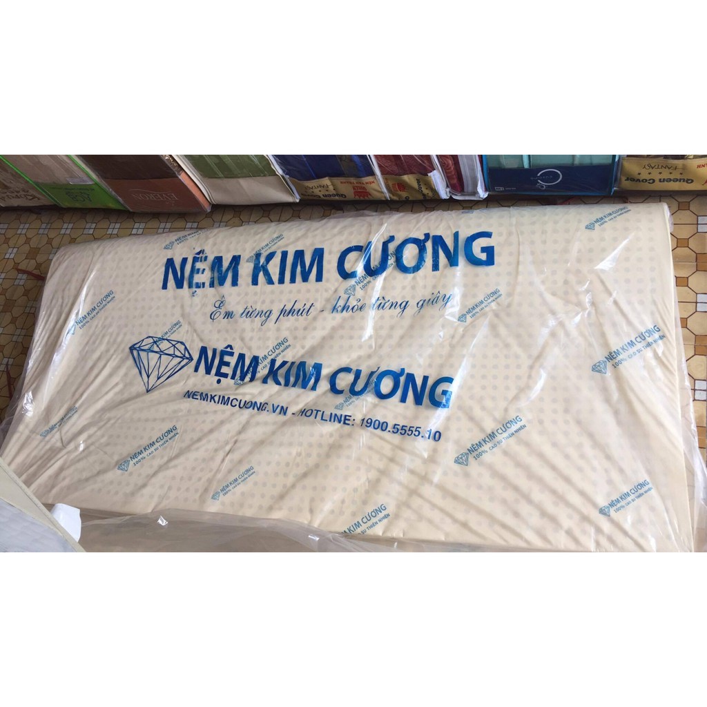 Nệm Cao Su Kim Cương Happy Gold Dày 10 cm- GIAO NHANH 2H TẠI HCM - PHÍ SHIP LIÊN HỆ SHOP