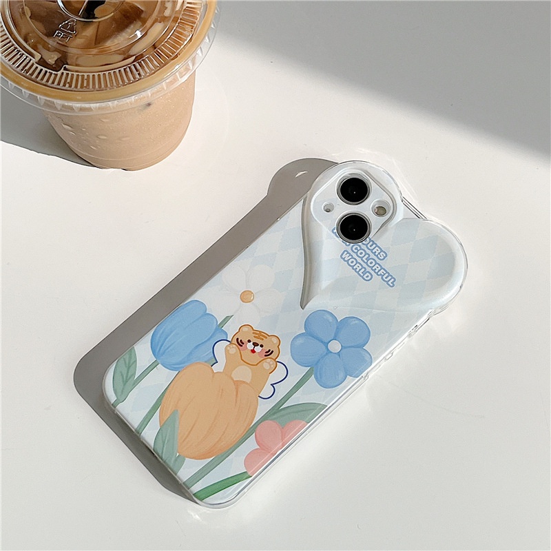 Ốp Điện Thoại Họa Tiết Hoa/Trái Tim Nhỏ Xinh Cho iPhone11/12Pro xs xsmax/6/11/12/PLUS/PRO/MAX/MINI