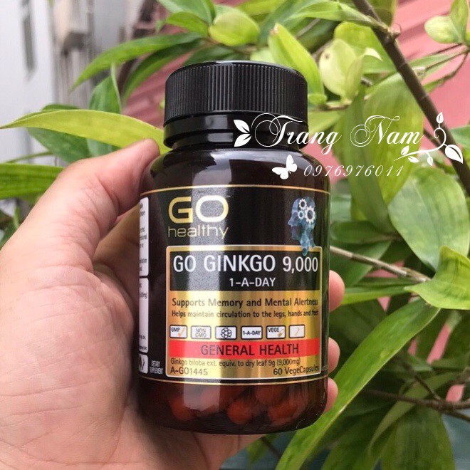 Bổ não Go Healthy Ginkgo 9000mg 60 viên (Úc)