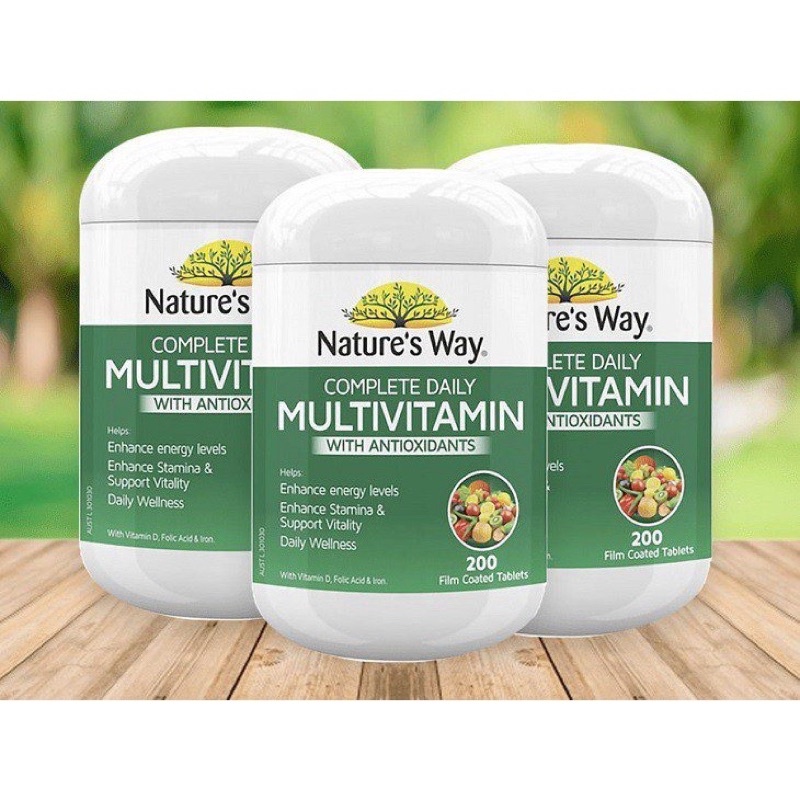 Viên vitamin tổng hợp tảo xoắn Nature ‘s Way của Úc hộp 200 viên