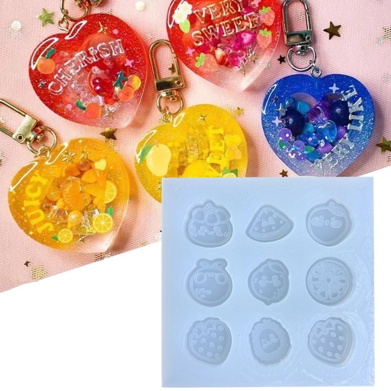 Khuôn Silicone Đổ Epoxy Hình Trái Cây Mini