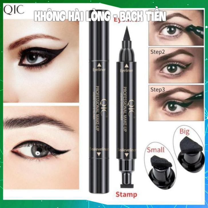 Bút Dạ Kẻ mắt 2 đầu QIC Chính Hãng Siêu Hot Không Thấm Nước Lâu Trôi Đầu Mảnh Dễ Kẻ KING DC | BigBuy360 - bigbuy360.vn