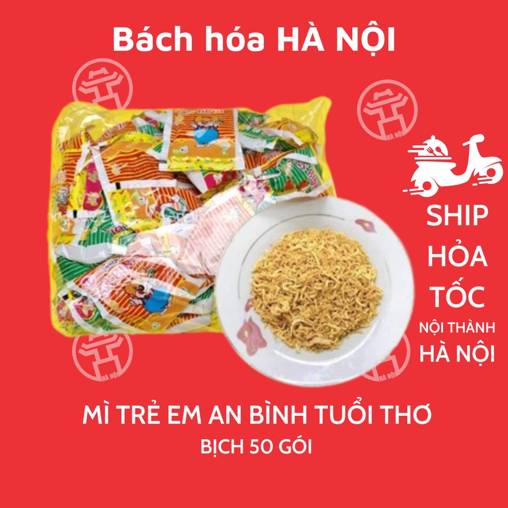 Bịch 50 Gói Mì Tôm Trẻ Em An Bình Snacks Noodles 20g