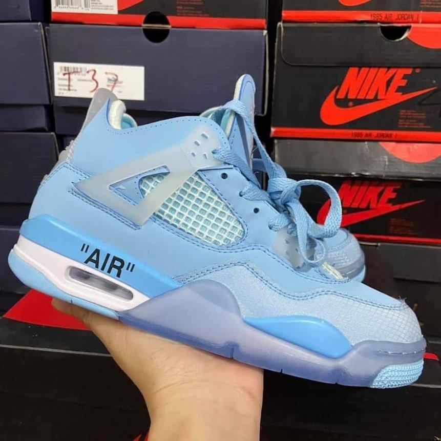 Giày jordan 4 sail off white cao cổ các mẫu hot nhất đủ size nam nữ Full Box Bill