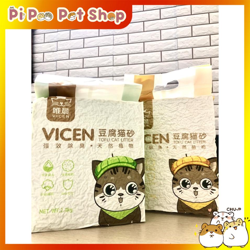 CÁT ĐẬU NÀNH VICEN TOFU CAT LITTER 6L, CÁT VỆ SINH CHO MÈO KHỬ MÙI, KHÔNG BỤI, VÓN TỐT