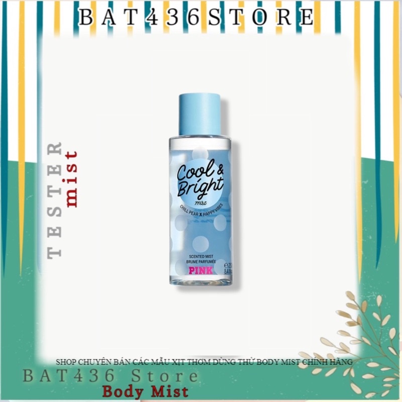 [Mẫu thử] Xịt Thơm Body Mist 𝗩𝗜𝗖𝗧𝗢𝗥𝗜𝗔'𝗦 𝗦𝗘𝗖𝗥𝗘𝗧 Cool &amp; Bright 10ml-30ml-50ml-100ml