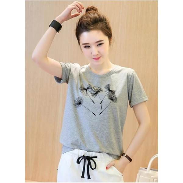 Áo thun nữ tay ngắn in hình hoa bồ công anh ATNK 1073