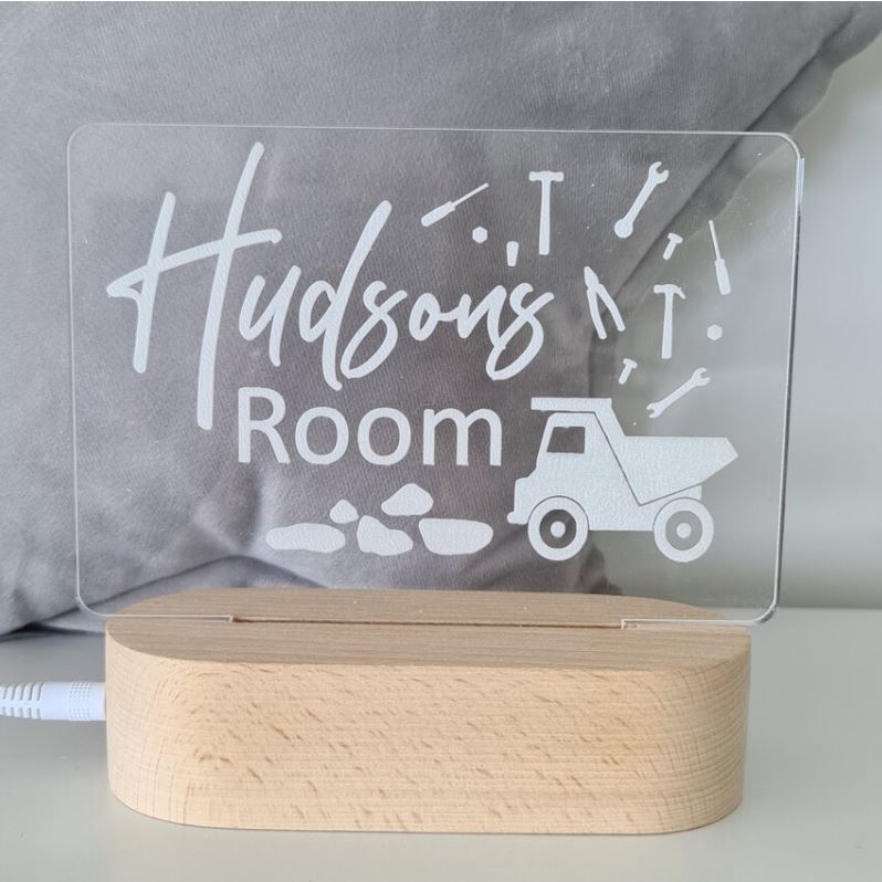 Quà tặng cho bé, đèn trang chí cho trẻ nhỏ - đèn led 3D khắc tên theo yêu cầu