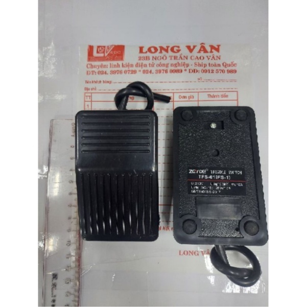 Bàn đạp máy khâu nhựa đen dài 10cm