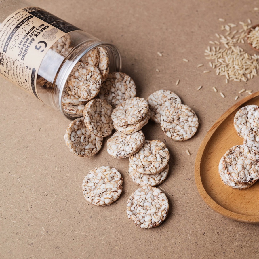 Snack ăn kiêng gạo lứt ngũ cốc nguyên hạt GUfoods - Thanh đạm, Tiện lợi, Phù hợp Eat clean