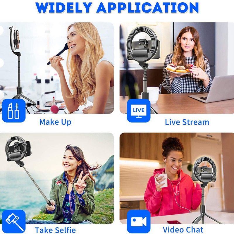 Giá Đỡ Tự Sướng Tích Hợp Đèn Led Dạng Vòng 6.3 Inch Chất Lượng Cao | BigBuy360 - bigbuy360.vn