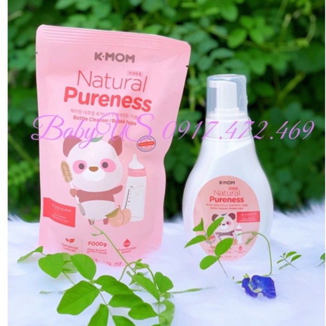 Nước rửa bình &amp; rau quả hữu cơ K-Mom Hàn Quốc (500ml)