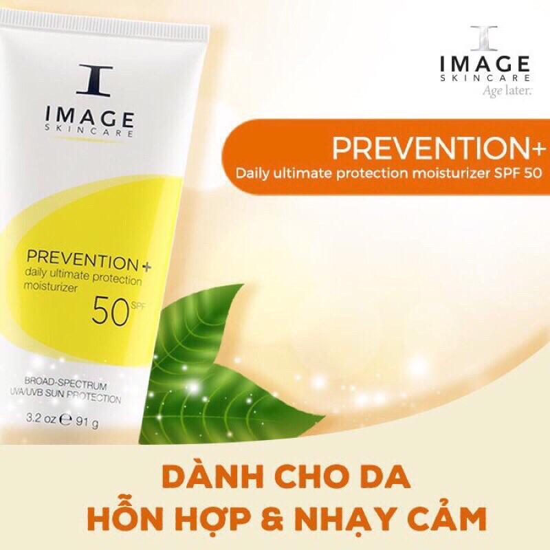 (Hàng nhập khẩu) kem chống nắng vật lý Image Skincre Prevention SPF30+32+50+ cho da nhờn,da khô và hỗ hợp 7ml