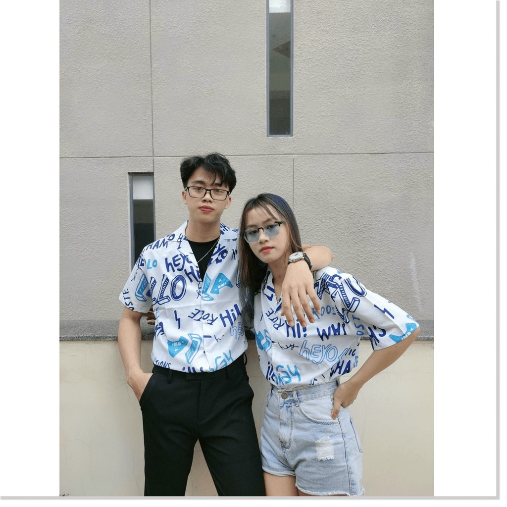 ÁO SƠ MI NAM NỮ,THIẾT KẾ HỌA TIẾT SIÊU NGẦU,ĐẶC BIỆT LÀ CHẤT LIỆU VÃI THOÁNG MÁT  THỜI TRANG KME.STORE