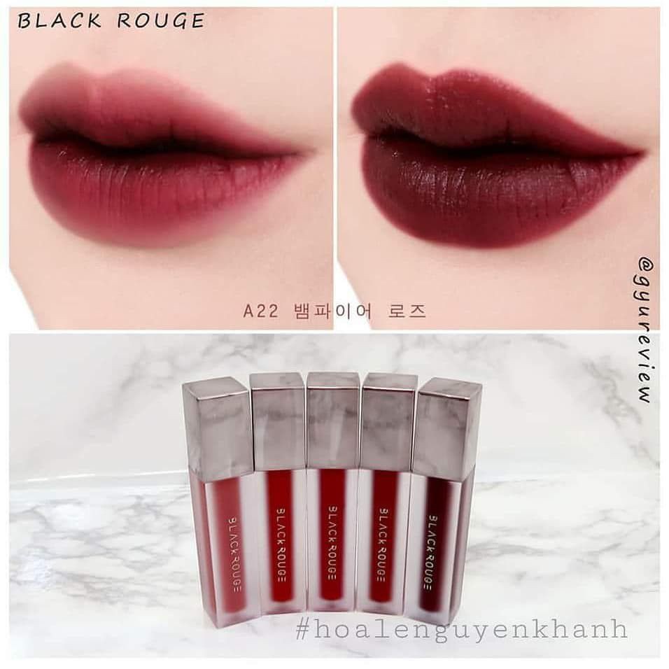 Son Kem Lì Black Rouge A22 Màu Đỏ Nâu Đất Version 4 Vampire Rose