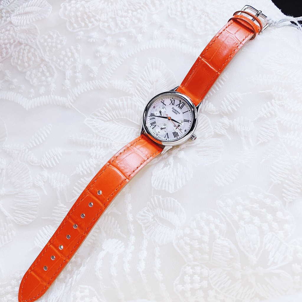 Đồng hồ nữ thời trang CASIO  Sheen SHE-3049L-7A, tuyệt đẹp, sang chảnh