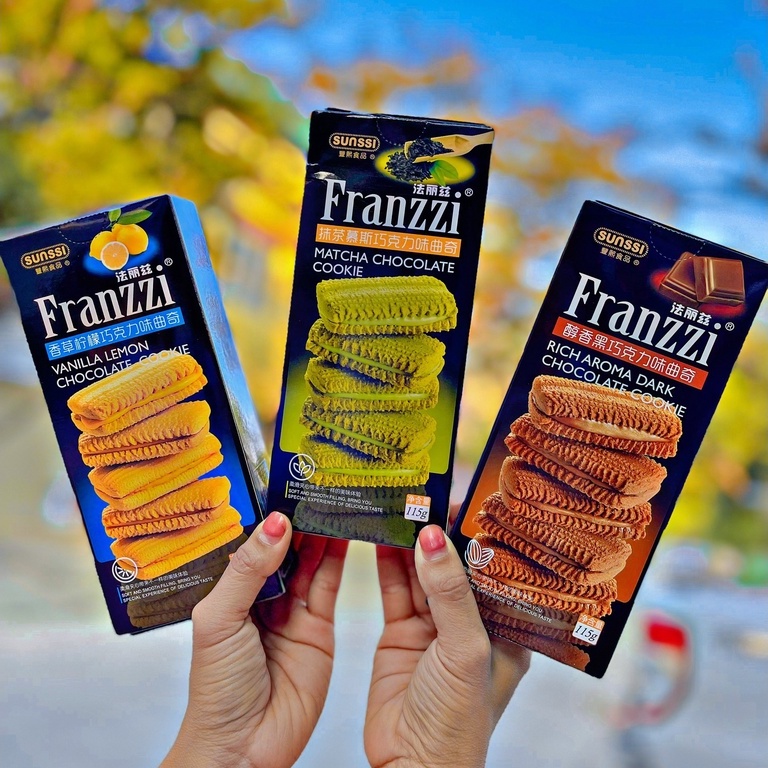 Bánh Quy Franzzi Kem 115G 100G 5 Vị Date mới Siêu HOT