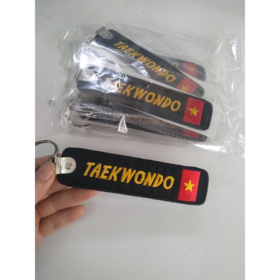 Móc khóa thêu Taekwondo