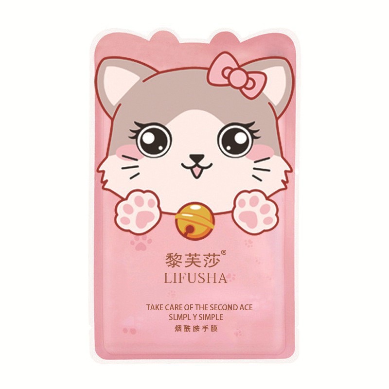 Mặt Nạ Tay chân - Mask Dưỡng tay Mèo Loufmiss - LIFUSHA giúp dưỡng ẩm, làm trắng, tẩy tế bào chết da Tay Nội địa Trung