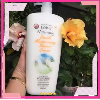 Sữa tắm Dê Leivy Natural 1150 ml bổ sung thêm lượng viatmin, Sữa tắm trắng da dưỡng thể