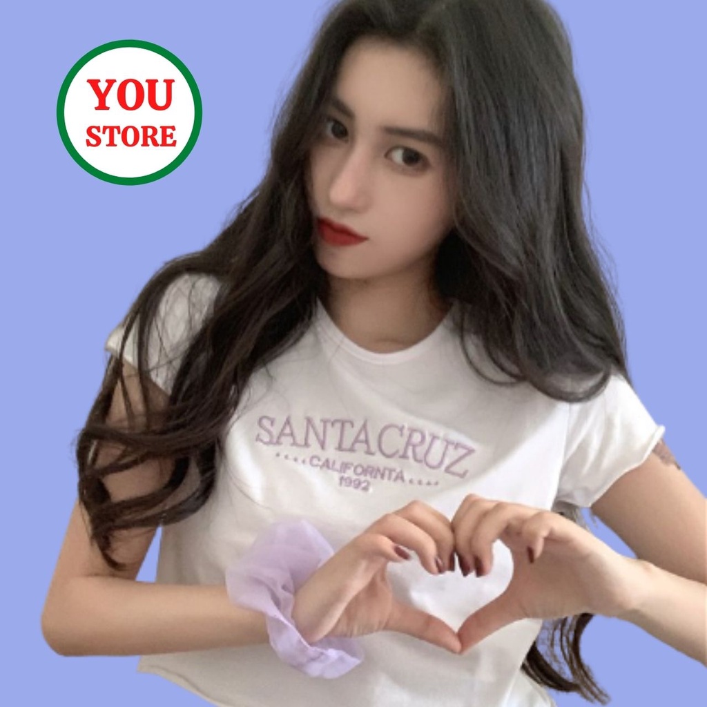 Áo Croptop Santa Nữ Chất Liệu Bozip Mã 135 You Store