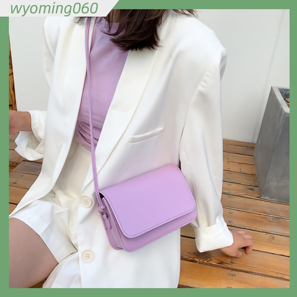 Túi Đeo Chéo Da PU Wyoming060 Phong Cách Hàn Quốc Cho Nữ【Wyoming060】