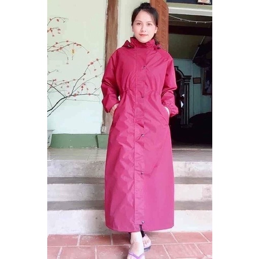 Áo Mưa măng tô nam nữ 2 lớp cao cấp chống thấm