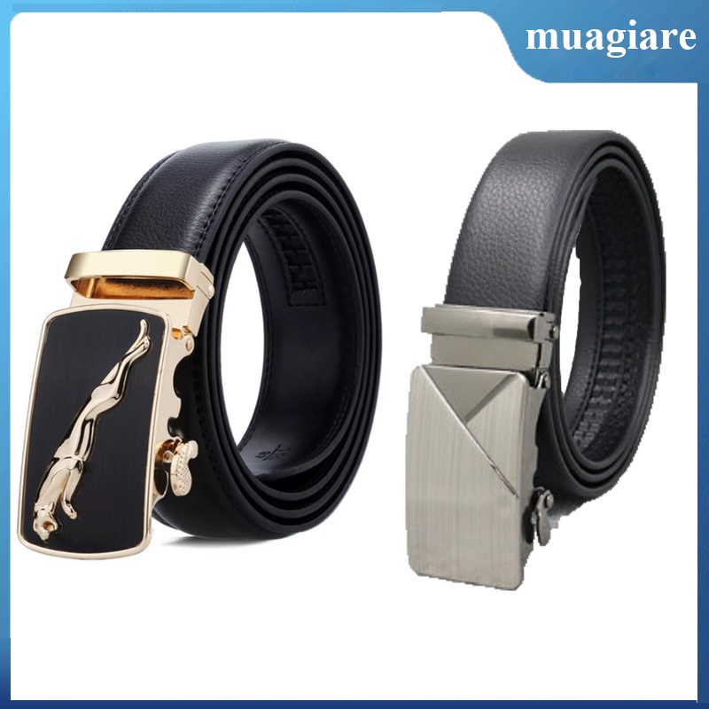 Combo 2 thắt lưng nam da cao cấp khóa tự động, dây nịt nam Hàn Quốc