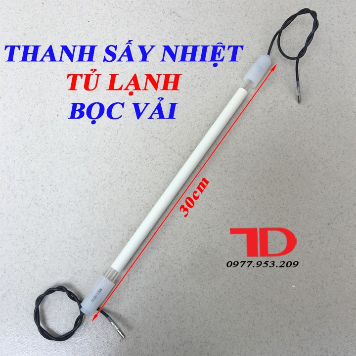 Thanh sấy nhiệt Tủ Lạnh bọc vải 12 inch 30cm, Điện trở phá băng Tủ Lạnh
