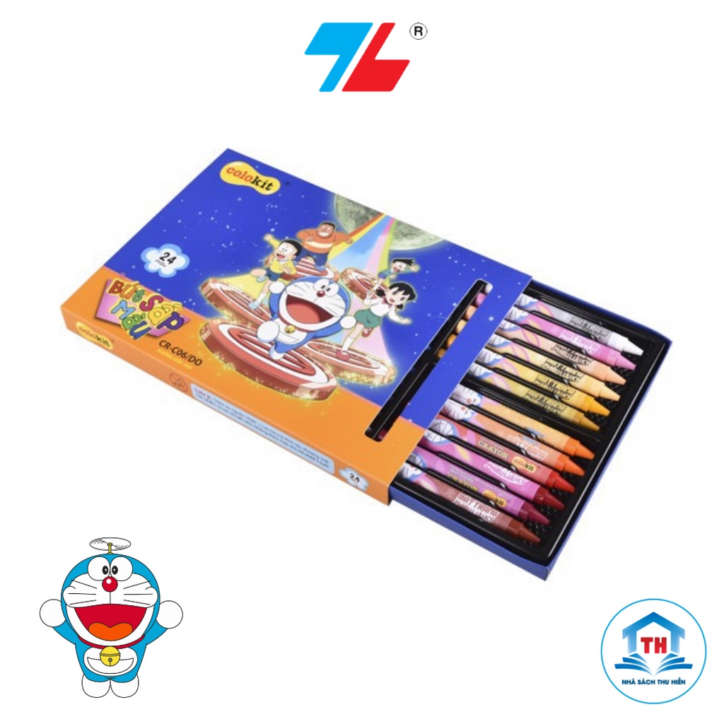 Bút Sáp màu Thiên Long Doraemon CR-C06/DO- 24 màu