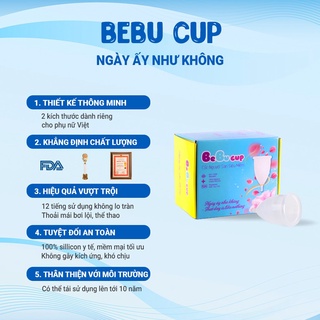 Mã bmbau50 giảm đến 50k đơn 99k cốc nguyệt san bebucup chính hãng,100% - ảnh sản phẩm 3