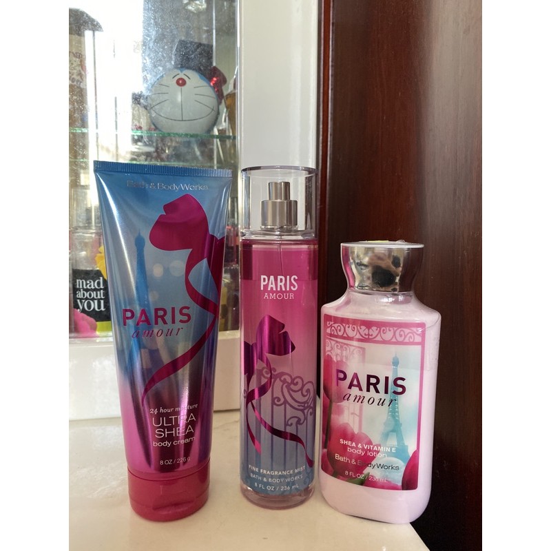 BILL US - Bộ sản phẩm set 3 chai Paris amour fullsize của Bath and body works