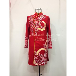 Áo dài nam cách tân - họa tiết vẽ