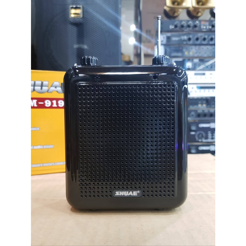 Loa trợ giảng SHUAE SM-919: Thiết kế Micro không dây, công suất 10W, âm thanh to, Chức năng Bluetooth, USB...