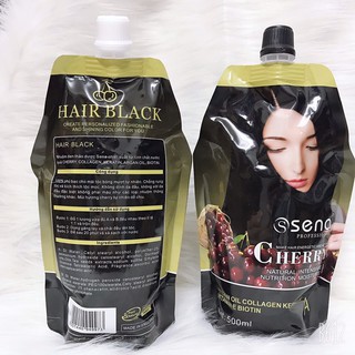 Nhuộm đen thảo dược sena 500ml x2 shoptocdep