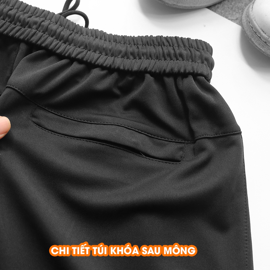 Quần Short Nam Thể Thao Cao Cấp Chất Vải Thun Poly Co Giãn, Form Đẹp, Thời Trang BMF