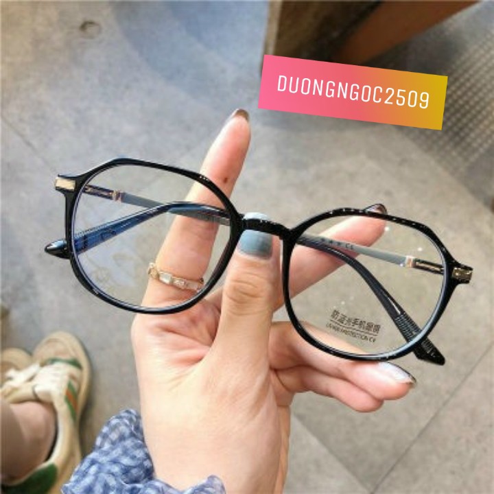 Kính ulzzang gọng cận gắn 3 sao ( 6 màu)