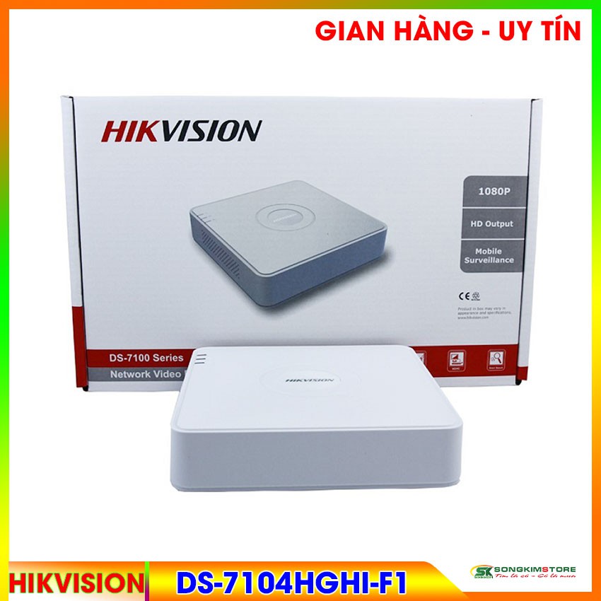 Đầu ghi hình HIKVision DS-7104HGHI-F1 TURBO 3.0 4 kênh