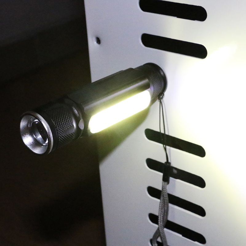Đèn pin led có thể sạc cổng USB 4 chế độ