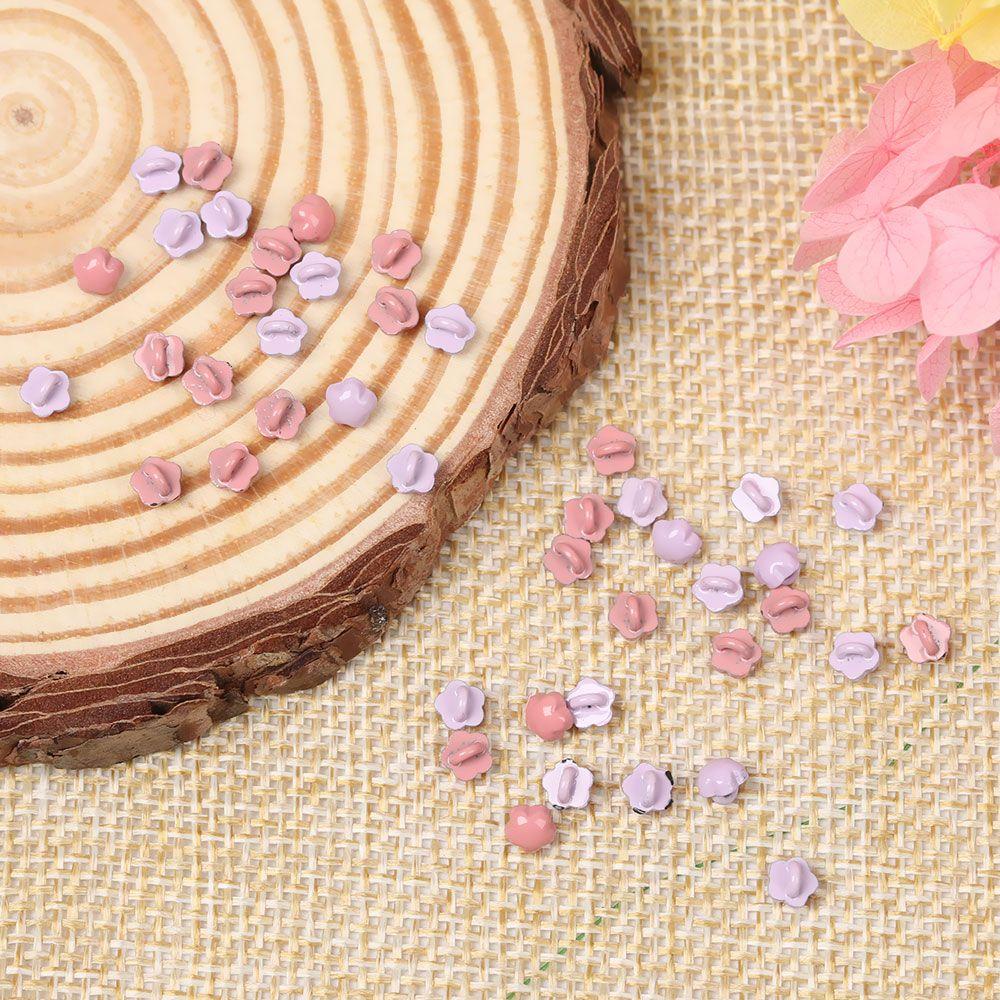 RAINBOW Set 20 Nút Nhựa 4mm Hình Hoa Xinh Xắn Dành Cho Búp Bê
