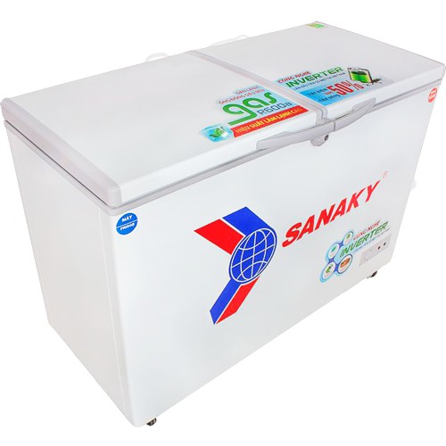  Tủ Đông Sanaky VH-2899W3 - 2 NGĂN 1 ĐÔNG 1 MÁT,2 CỬA,220 LÍT