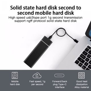[Ready] hard disk  M.2 Solid State Drive Box NVME M.2 NGFF Type-C 3.1 Exterior Display Typec Modified Mobile PCIE High Spee ITO